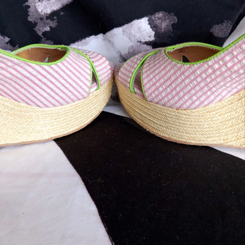 9) NWOT Lilly Pulitzer Hotty Espadrille Wedge Sandals - Picture 10 of 13